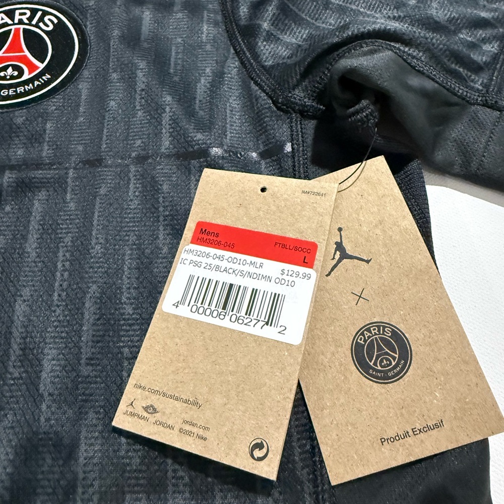 PSG Jordan Fourth Stadium Shirt 2025-26 - with O.Dembélé 10 printing size L. - Picture 5 of 7